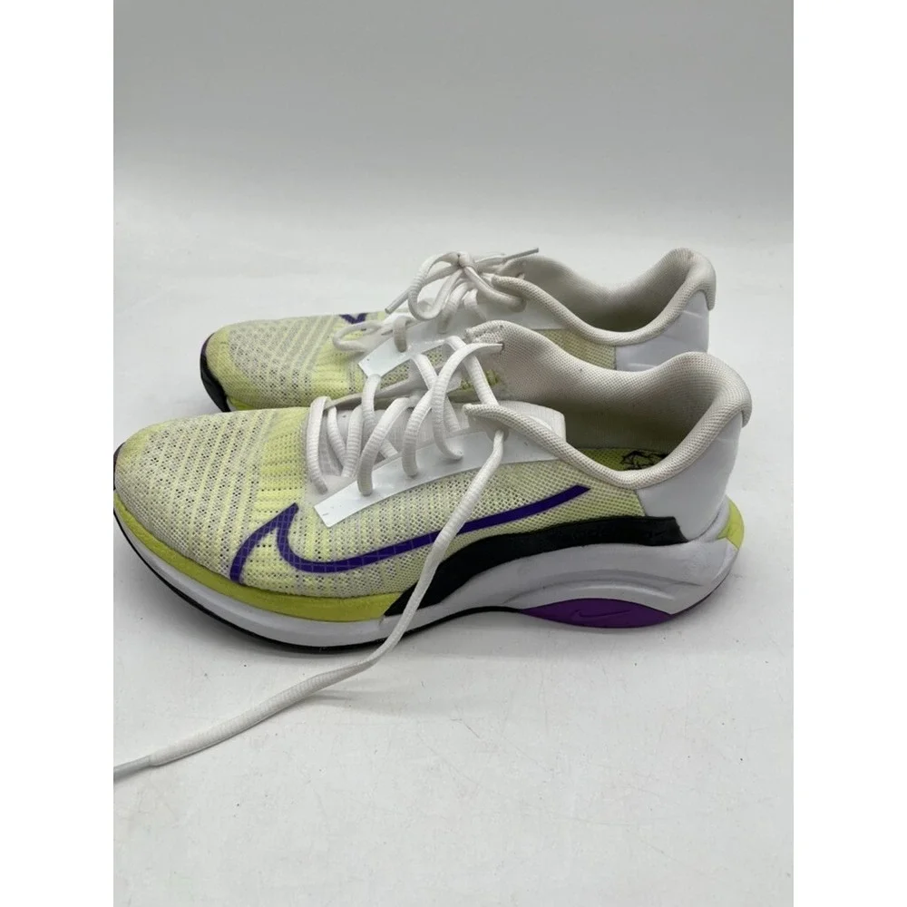 Nike Womens ZoomX Superrep Surge CK9406-157 White Purple Yellow Running Size 9.5